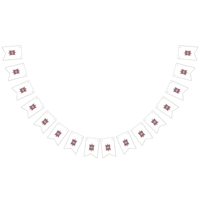 Bannière À Fanions Papillon Mandala Art ・ Boho Floral Design (Tout)