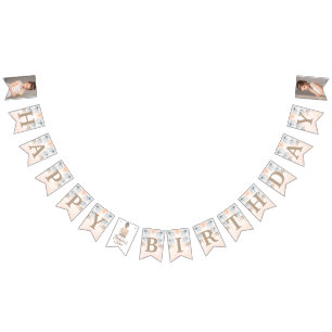 Bannière À Fanions Parties scintillant d'anniversaire Princess de lux