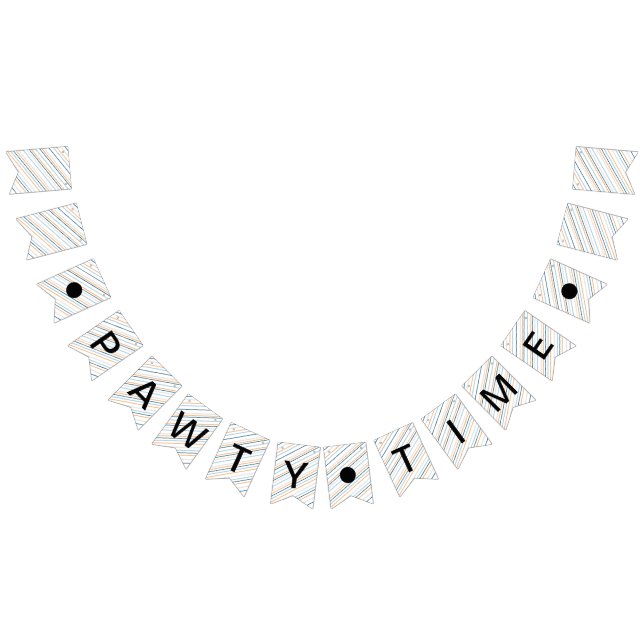 Bannière À Fanions Pawty Time Fun Chien rayé Animaux de compagnie Ann (Tout)