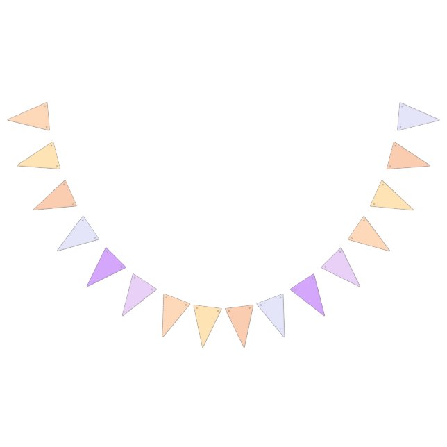 Bannière À Fanions Peach to Lavender Purple Gradient (Tout)