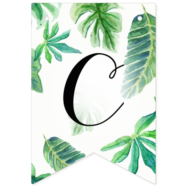 Bannière À Fanions Pennant Félicitations Mariage Feuilles de graduati (Premier drapeau)