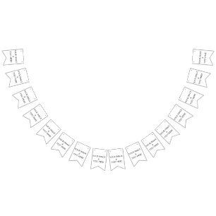 Bannière À Fanions Personalized Custom Your Own Photo & Text 