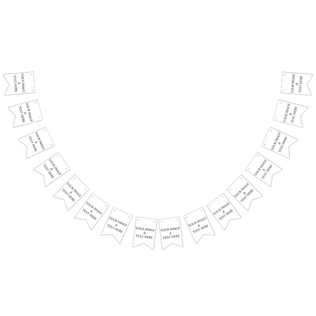 Bannière À Fanions Personalized Custom Your Own Photo & Text  (Tout)