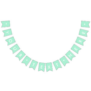 Bannière À Fanions Personnaliser couleur unie de la Mint