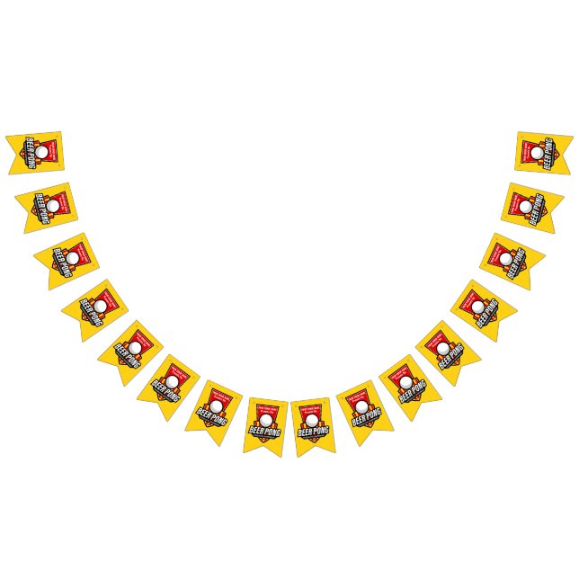 Bannière À Fanions Personnalisez Ce Logo De Bière Pong (Tout)