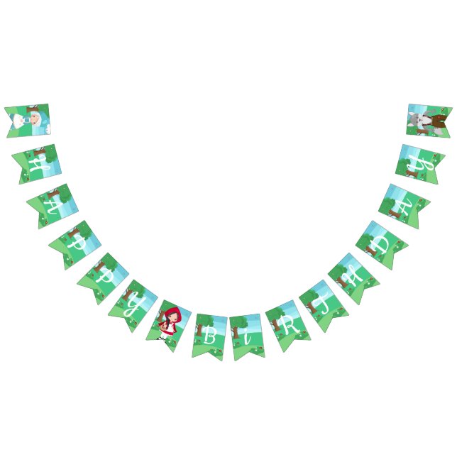 Bannière À Fanions Petit chaperon Rouge Filles de conte de Fairytale  (Tout)