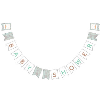 Bannière À Fanions Petit Citrouille Automne Baby shower rustique