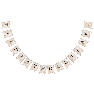 Bannière À Fanions Petit couple éffrayant