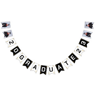 Bannière À Fanions Photo personnalisée Moderne Élégant Partie de Grad