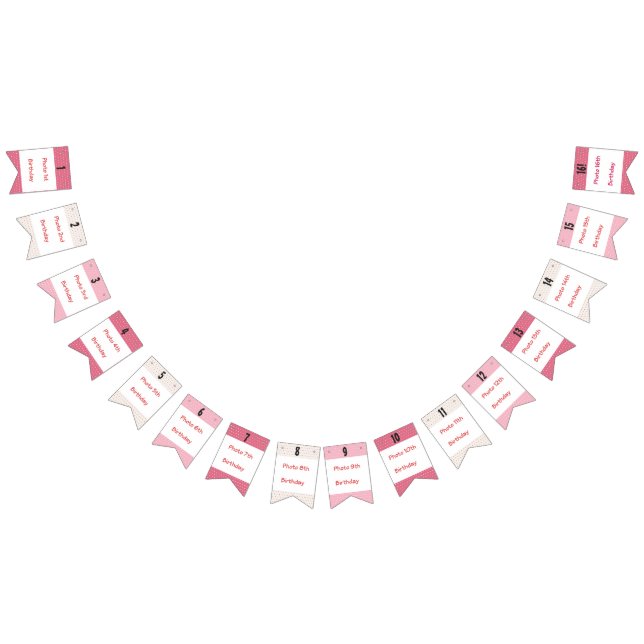 Bannière À Fanions Photo sweet sixteen (Tout)