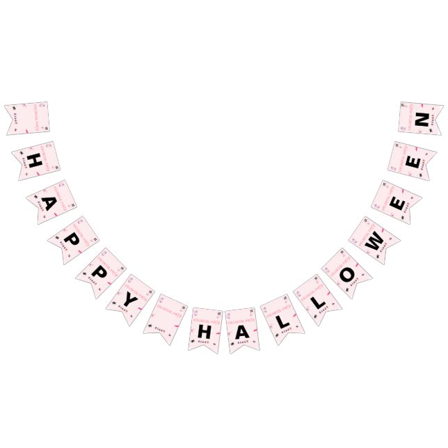 Bannière À Fanions Pink Bunting halloween banner (Tout)