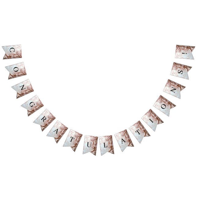 Bannière À Fanions Pink Ornate Pearl and Floral Bunting Flag (Tout)