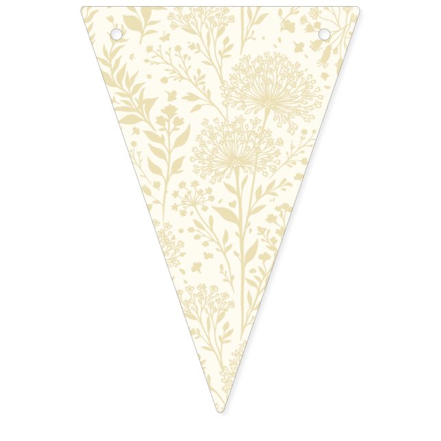 Bannière À Fanions Pissenlit Doux Blé Doré - Neutre (Premier drapeau)