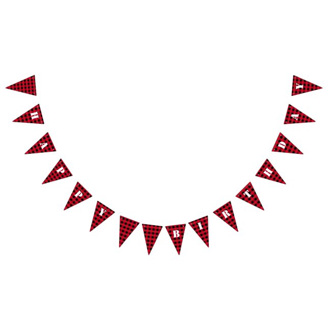 Bannière À Fanions Plaid de Buffalo (Tout)