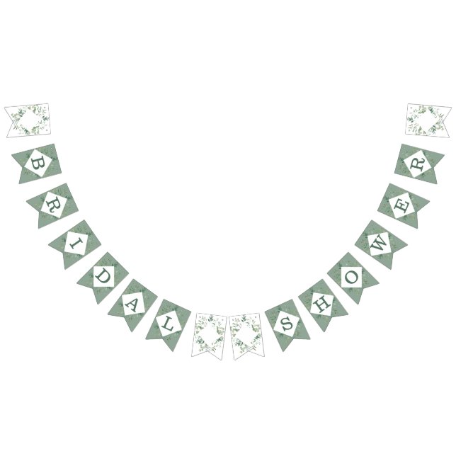 Bannière À Fanions Plante botanique Eucalyptus Fête de mariage (Tout)