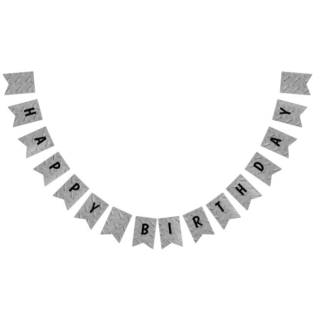 Bannière À Fanions plaque diamant en aluminium pour anniversaire (Tout)