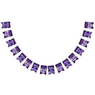 Bannière À Fanions Pluie violette Fée