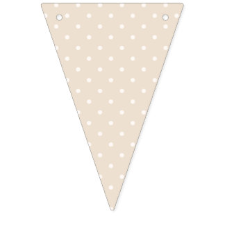 Bannière À Fanions Points de polka de printemps Classique | Lin soyeu
