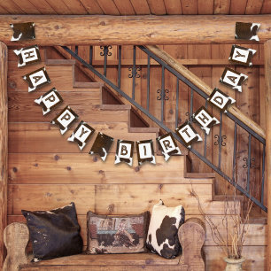 Bannière À Fanions Poster de animal Bétail Béton Brown