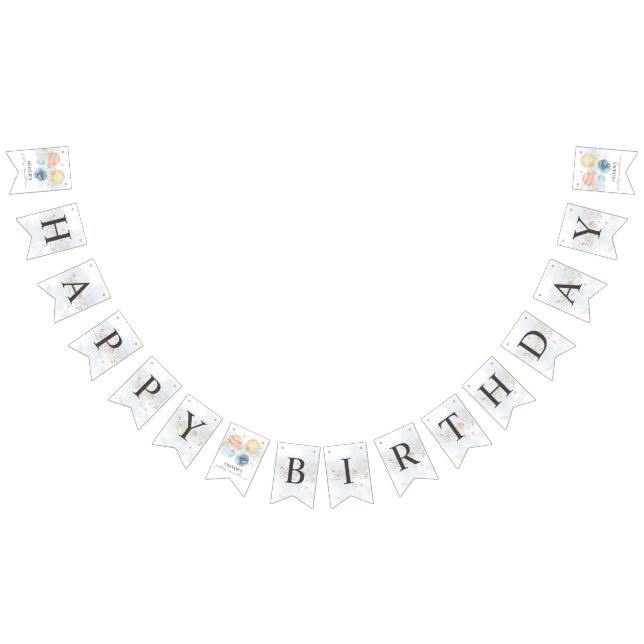 Bannière À Fanions Premier Voyage Autour Du Soleil Anniversaire Banni (Tout)