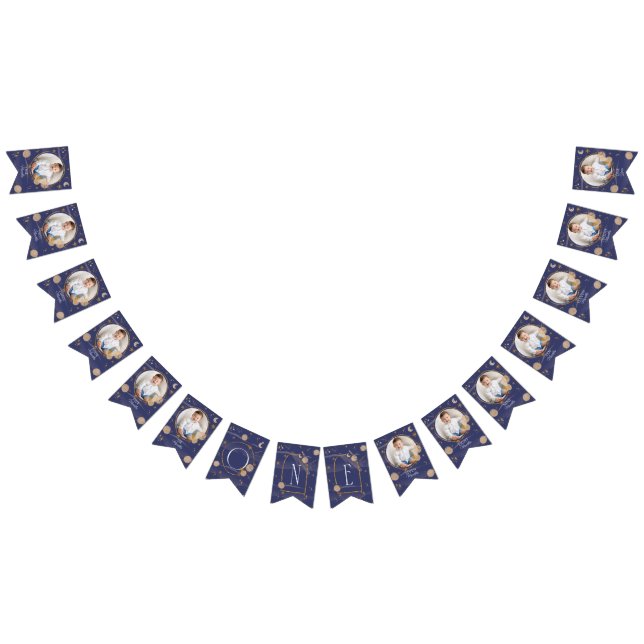 Bannière À Fanions Premier Voyage Autour Du Soleil Photo Mensuelle (Tout)