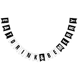 BANNIÈRE À FANIONS PRENEZ UN VERRE ET SOYEZ JOYEUX MARIAGE DÉCOR