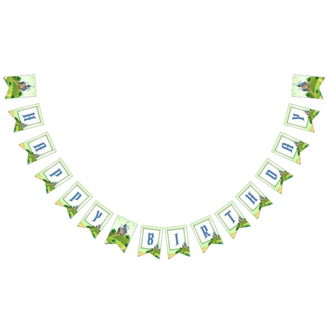 Bannière À Fanions Prince Anniversaire (Tout)