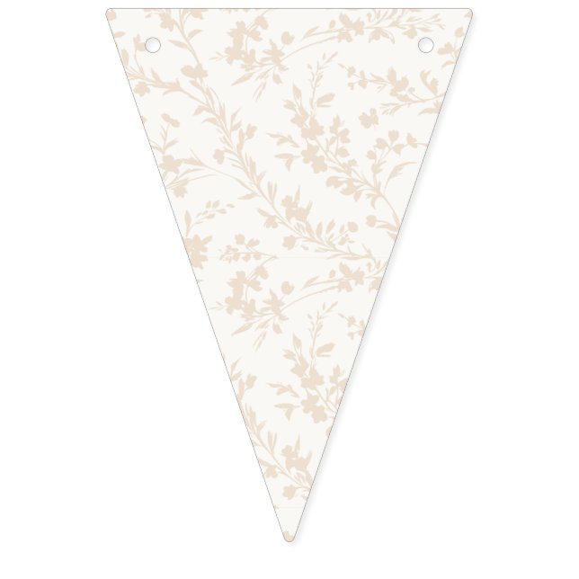 Bannière À Fanions Printemps Brins de Linge Doux - Neutre (Douzième drapeau)