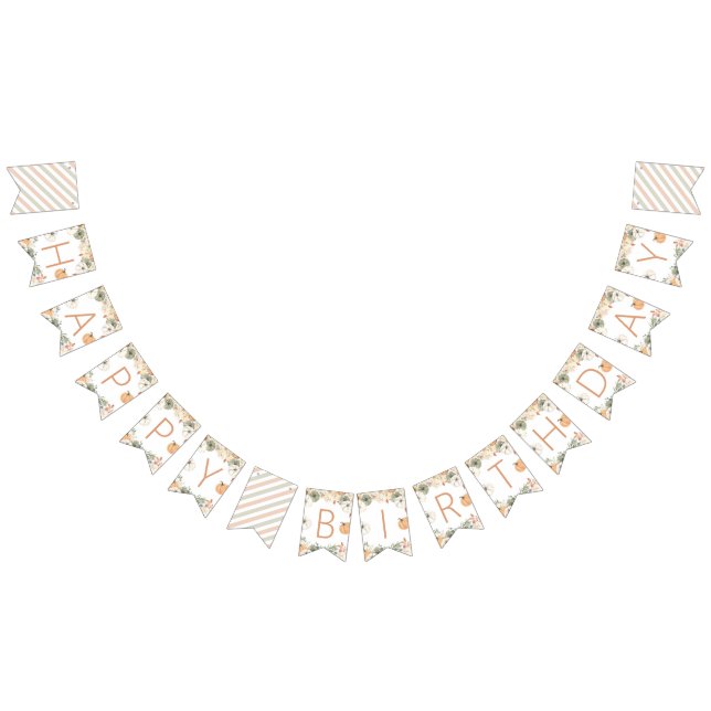 Bannière À Fanions Pumpkin Happy Birthday Banner (Tout)