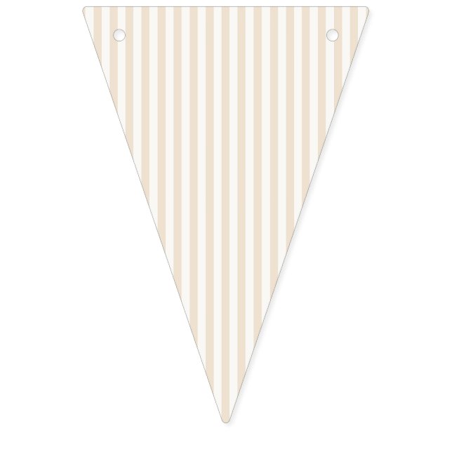 Bannière À Fanions Rayures Simples - Lin Souple (Premier drapeau)