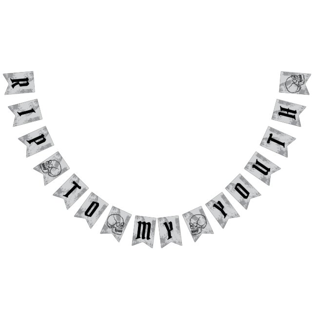 Bannière À Fanions Repose En Revanche À Mon Jour Funéraire Thématique (Tout)