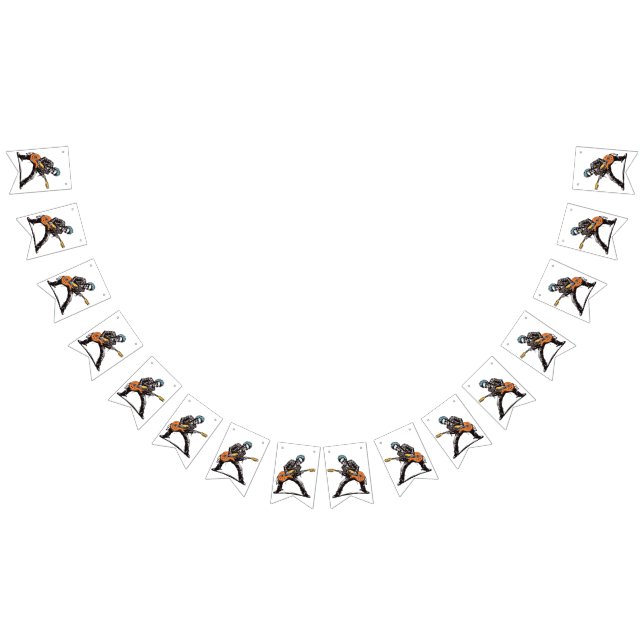 Bannière À Fanions Rock and Roll Skeletons Anniversaire (Tout)