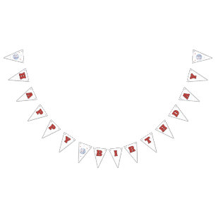 Bannière À Fanions Rookie Of The Year 1st Birthday Bunting Flags