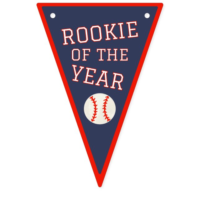 Bannière À Fanions Rookie of the Year Baseball Bunting Banner (Seizième drapeau)