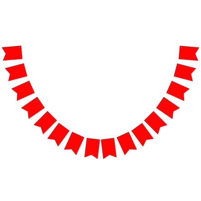 Bannière À Fanions Rouge (Tout)