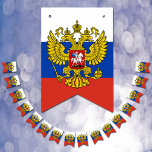 Bannière À Fanions Russian Flag & Party Russia Banners / Weddings<br><div class="desc">Bunting / Party Flags: Russia & Russian Flag party fashion - weddings,  birhday,  celebrations - love my country,  travel,  national patriots / sports fans</div>
