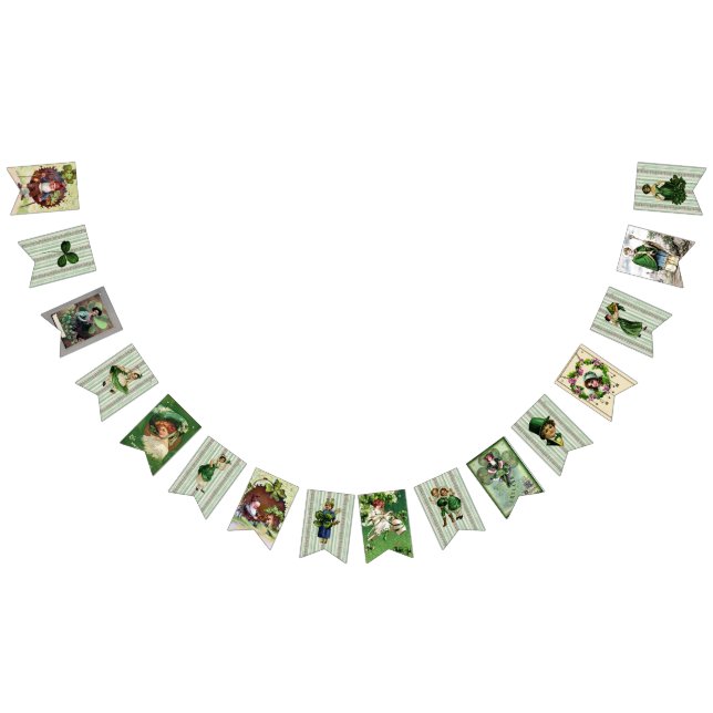 Bannière À Fanions Saint Patrick's Day vintage (Tout)