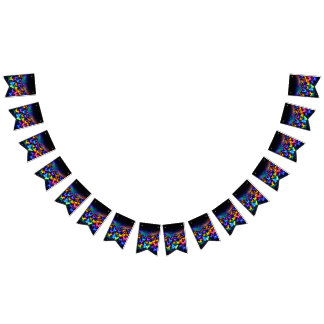 Bannière À Fanions Schmetterlings wimpl in Neonfarben