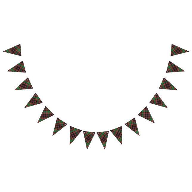 Bannière À Fanions Scottish Clan Cumming Chasse Tartan (Tout)