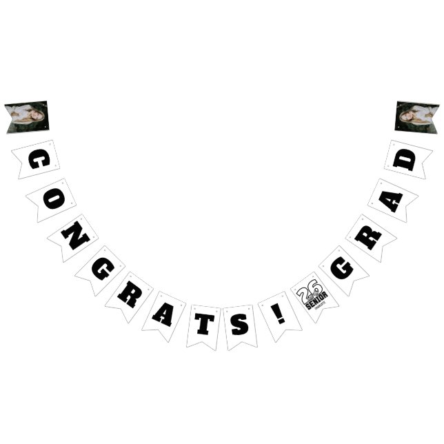 Bannière À Fanions Senior Class of 2026 Graduation  (Tout)