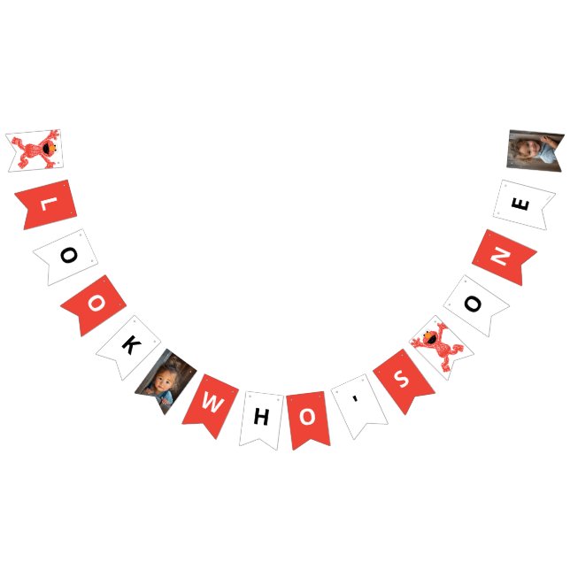 Bannière À Fanions Sesame Street Elmo | Anniversaire de Crayon (Tout)