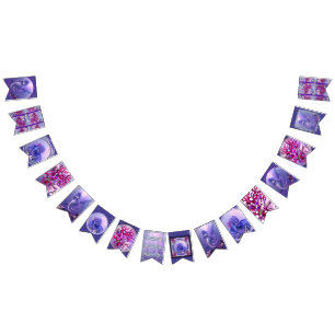 Bannière À Fanions Sirène d'océan violet
