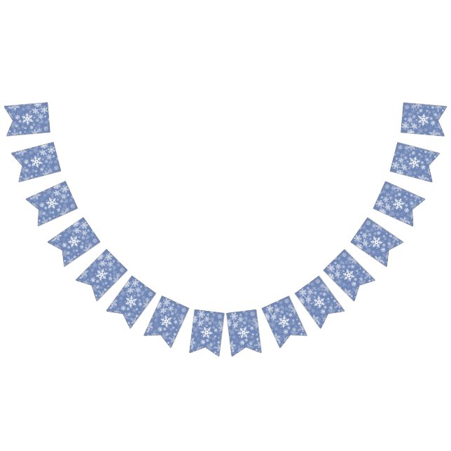 Bannière À Fanions Snowflakes Personnaliser graphique Arrière - plan  (Tout)