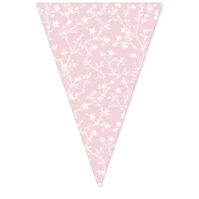 Bannière À Fanions Soft Meadow Neutral - Rose Pâle (Premier drapeau)