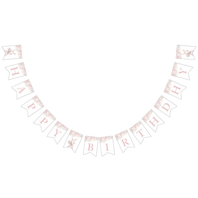 Bannière À Fanions Some Bunny is Turning One Birthday Banner (Tout)