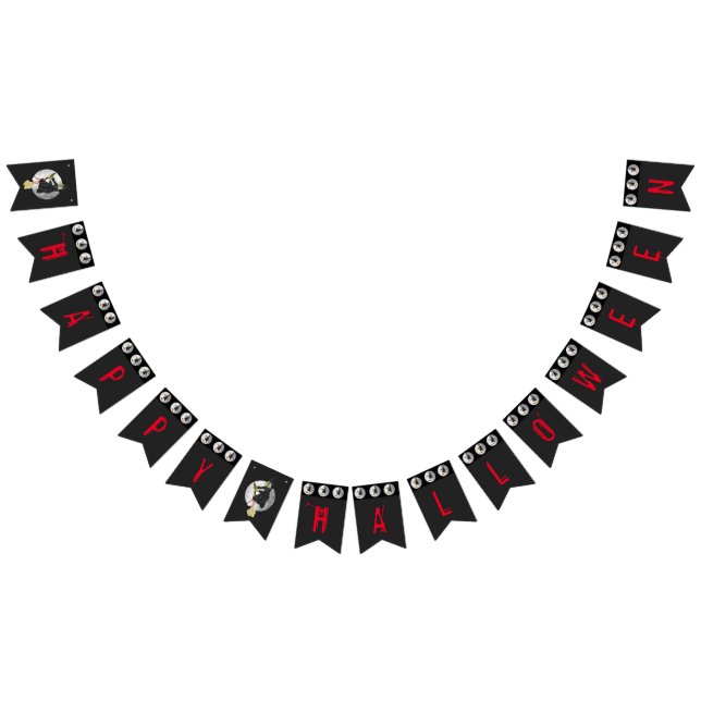 Bannière À Fanions Sorcière méchante à la Pleine lune (Tout)