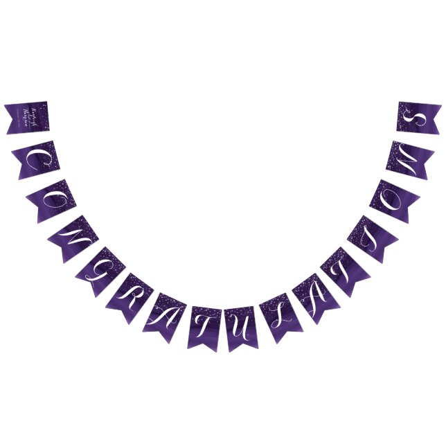 Bannière À Fanions Starry night mariage félicitations bund (Tout)