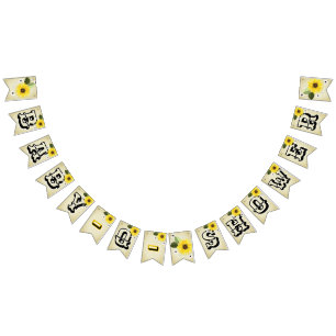 Bannière À Fanions Sunflower Baby Q