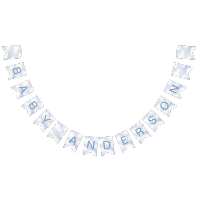 Bannière À Fanions Sur un nuage 9 ciel rêveur bleu poussiéreux (Tout)