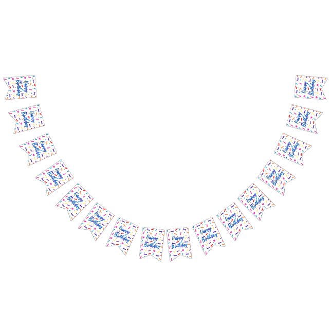 Bannière À Fanions Sweet Sprinkle thème de fête d'anniversaire (Tout)